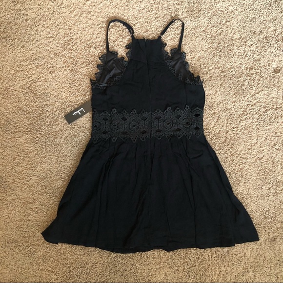 Lulus Mini Black Dress Medium - Picture 4 of 16